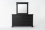 Chapleau Black 6-Drawer Dresser/Mirror - Signature
