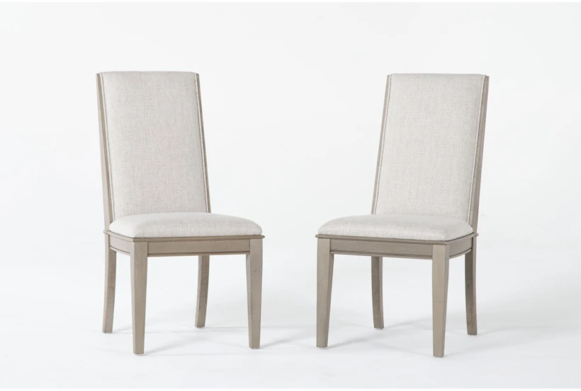 Cambria Upholstered Beige Dining Chair Set Of 2 - 360