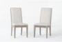 Cambria Upholstered Beige Dining Chair Set Of 2 - Signature