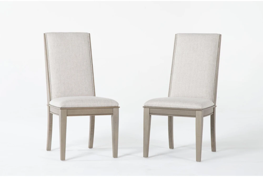 Cambria Upholstered Beige Dining Chair Set Of 2
