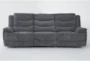 Cruz Smoke Grey 101" 3 Piece Power Reclining Modular Sofa with USB - Signature