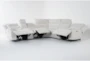 Cruz Ecru 6 Piece Power Reclining L-Shaped Modular Sectional with Storage, Cupholders & USB - Front