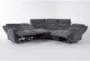 Cruz Smoke Grey 5 Piece Power Reclining L-Shaped Modular Sectional with USB - Side