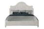 Della White Queen Wood Panel Bed - Front