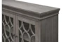 Alabaster Gray 4 Door 72" Traditional Tv Stand - Detail