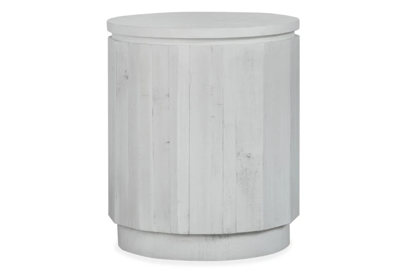 Nancy White Round Accent Table - 360