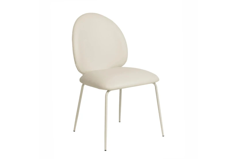 Lauren Cream Faux Leather Kitchen Chair Set Of 2 - 360