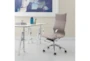 Gaze Taupe Faux Leather High Back Rolling Office Desk Chair - Room