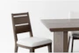 Voyage Brown 94" Trestle Dining With Upholstered + Wood Back Chair Set For 6 By Nate Berkus + Jeremiah Brent - Detail