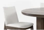 Voyage Brown 60" Round Dining With Upholstered Dining Chair Set For 4 By Nate Berkus + Jeremiah Brent - Detail