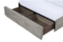 Ronin Grey Queen Wood Storage Platform Bed - Detail