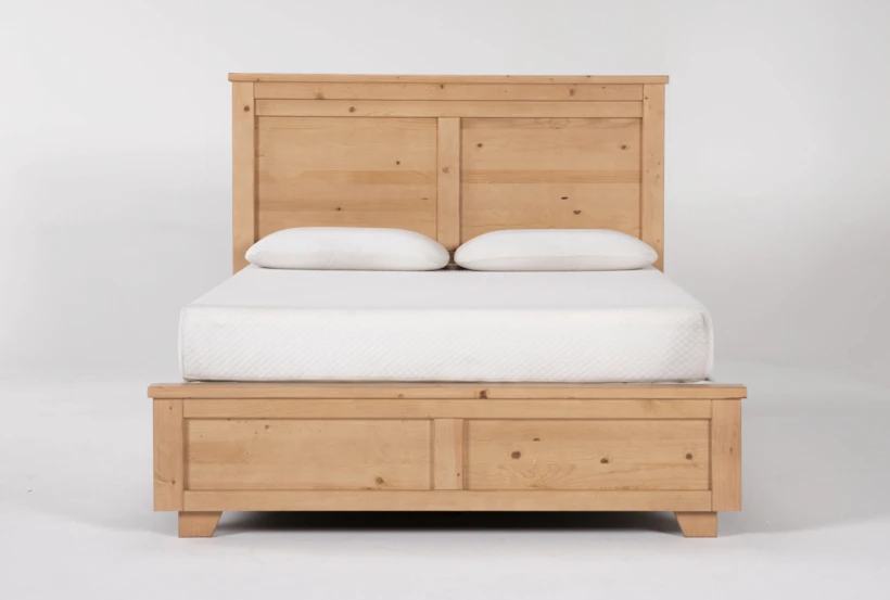 Marco Natural King Wood Panel Bed - 360