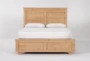 Marco Natural King Wood Panel Bed - Signature