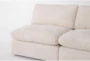 Aaliyah Cream Beige Boucle Fabric Modular 3 Piece Armless Sofa - Detail