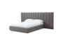 Modena Grey Queen Upholstered Wall Bed - Front