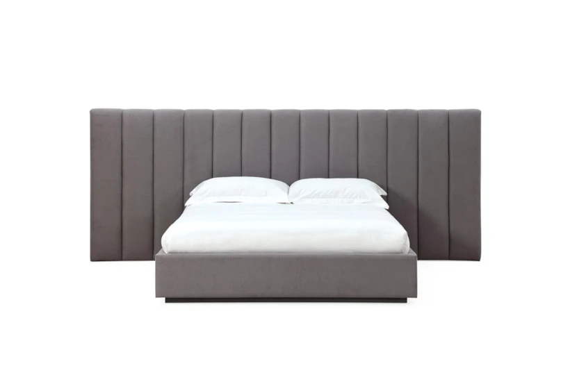 Modena Grey Queen Upholstered Wall Bed - 360