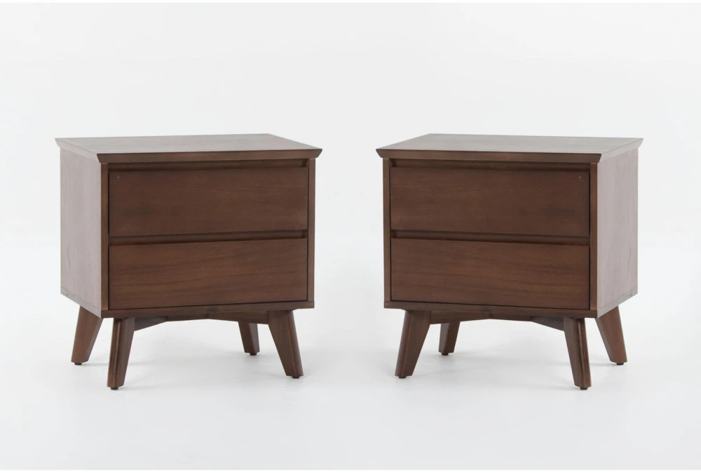 Draper 2-Drawer Nightstand With USB Set Of 2