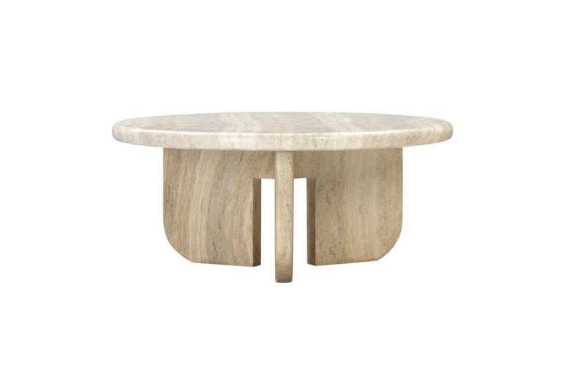 Trisia Concrete Round Coffee Table - 360