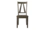 Flay Wooden Fan Back Dining Side Chair Set Of 2 - Detail