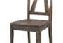 Flay Wooden Fan Back Dining Side Chair Set Of 2 - Detail