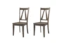 Flay Wooden Fan Back Dining Side Chair Set Of 2 - Signature