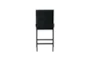 Gian Black Faux Leather Counter Height Stool With Back Set Of 2 - Detail