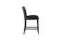 Gian Black Faux Leather Counter Height Stool With Back Set Of 2 - Detail