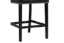 Gian Black Faux Leather Counter Height Stool With Back Set Of 2 - Detail