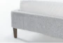 Sienna Grey California King Upholstered Shelter Bed With Low Footboard - Detail