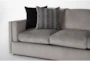 Ora Down II 129" Grey Chenille 2 Piece Sectional With Left Arm Facing Sofa - Detail