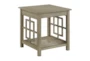 20" Fret Bone Grey Chairside End Table - Signature
