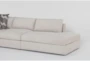 York Modular 131" Fabric Beige Microfiber 5 Piece Sectional With Right Facing Bumper Chaise - Detail