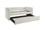 Moira White Twin Upholstered Daybed With Trundle - Signature
