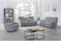 Bravo Stone Polyester Manual Reclining Sofa - Room