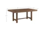 Abby Brown Wood 68" Dining Table - Detail