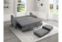 Orina Dark Grey 72" Convertible Futon Sleeper Sofa Bed - Room