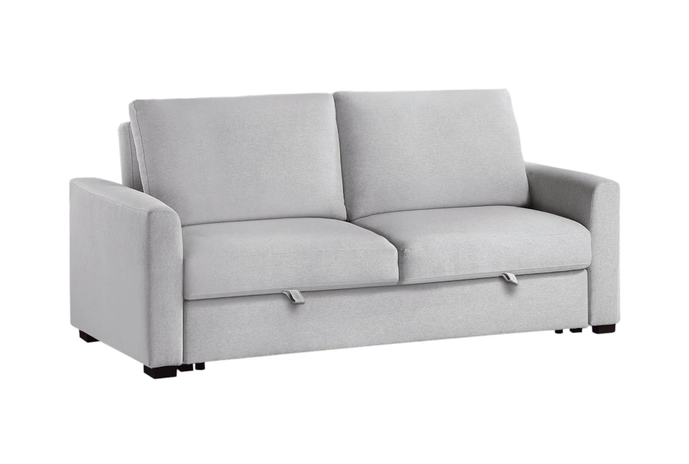 Hancock Grey 77" Convertible Futon Sleeper Sofa Bed