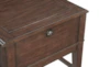 23" Modern Brown Wood End Table W/Storage - Detail
