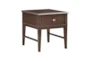 23" Modern Brown Wood End Table W/Storage - Signature