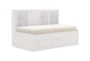 Gavin White Twin Wood Bookcased Platform Daybed With Storage - Signature