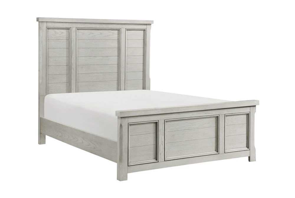 Lexington Grey California King Wood Panel Bed