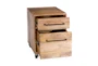 15" Modern Light Wood 2 Drawer File Cabinet - Storage