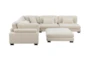 Ellery Beige Fabric 6 Piece L-Shaped Sectional - Front