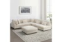 Ellery Beige Fabric 6 Piece L-Shaped Sectional - Room