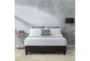 Lily Grey Queen Upholstered Platform Bed - Room