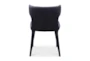 Jenna Black Upholstered Dining Chair - Back