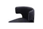Jenna Black Upholstered Dining Chair - Detail