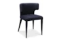 Jenna Black Upholstered Dining Chair - Side