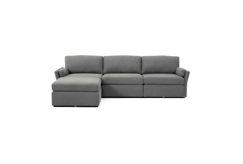 Catarina Grey Fabric 4 Piece L-Shaped Sectional - 360