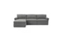 Catarina Grey Fabric 4 Piece L-Shaped Sectional - Front